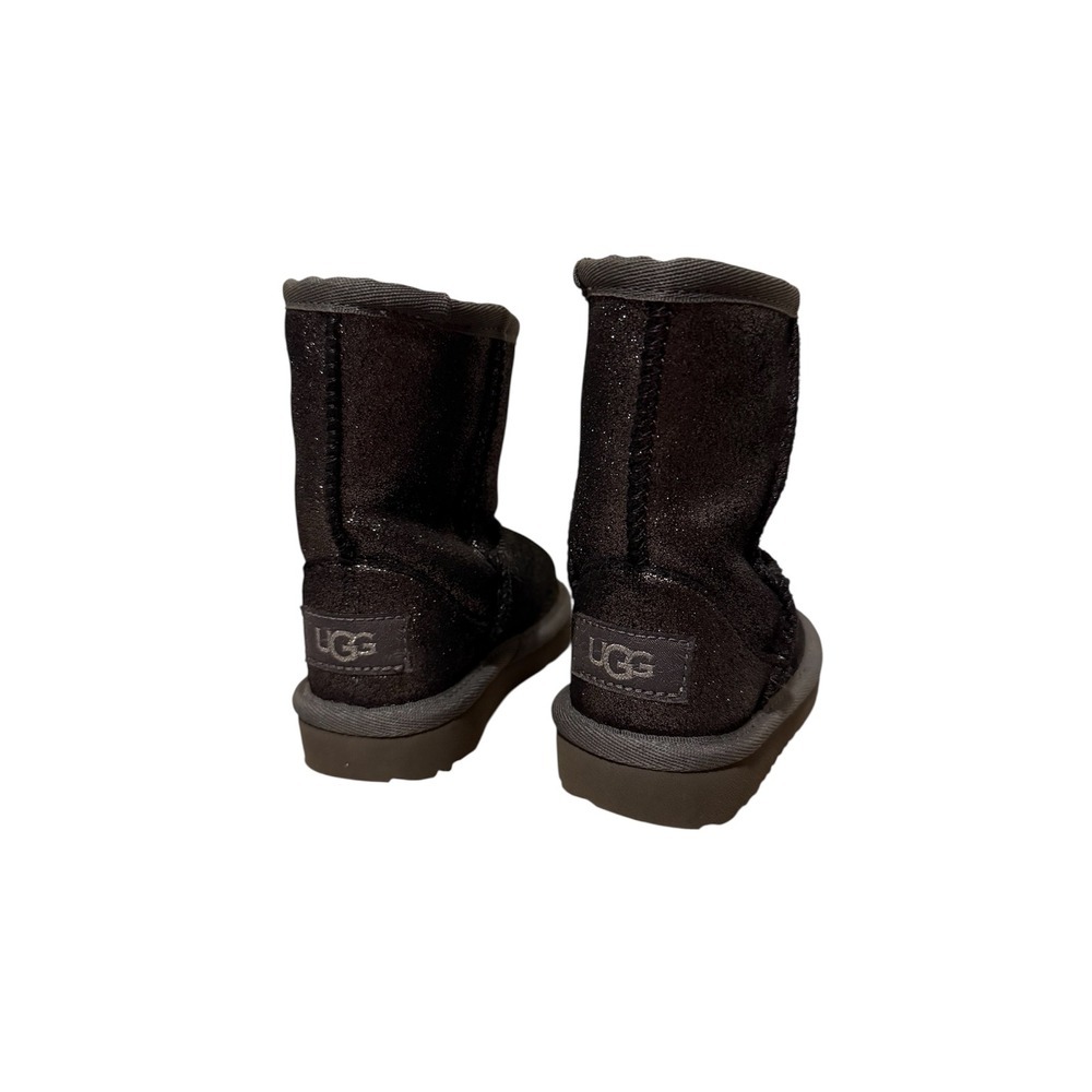 UGG Kids Classic II Glitter Boot Brown Sparkle Toddler Size 6